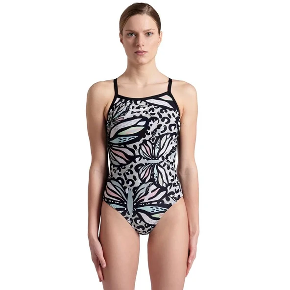 Arena Butterflies Swimsuit Light Kadın Yüzücü Mayosu 007220550 ürün görseli 1