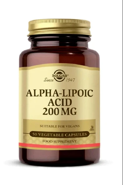 Solgar Alpha Lipoic Acid 200 mg 50 Kapsül 2 Adet - Resim 2