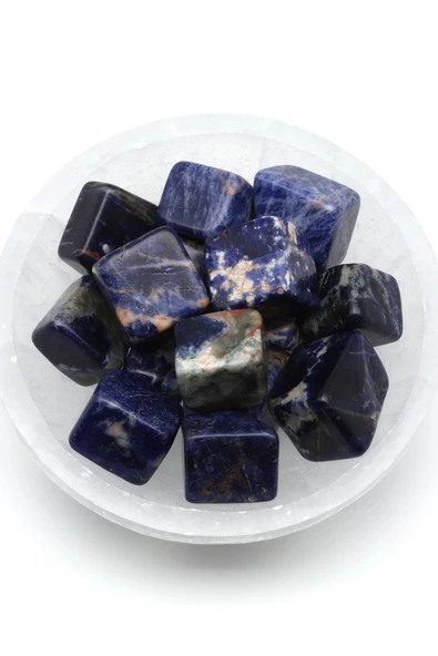 Sodalit Doğal Taş Tamburlanmış Parça - Tımbıl - TMB-0206 ürün görseli 1