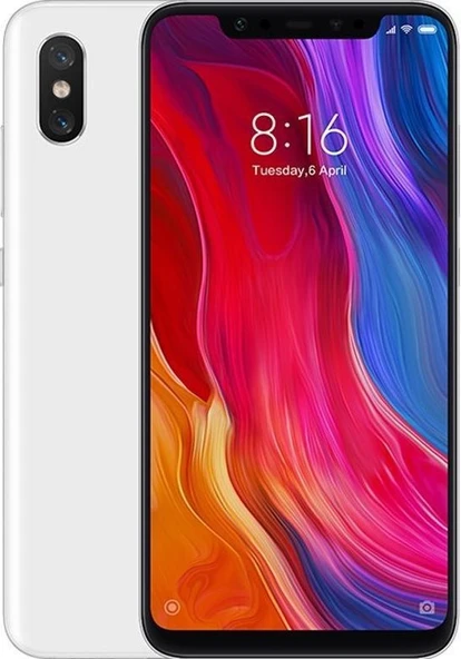 Xiaomi Mi 8 6GB 128GB  (RESMİ DİSTRİBÜTÖR GARANTİLİ) BEYAZ ürün görseli 1