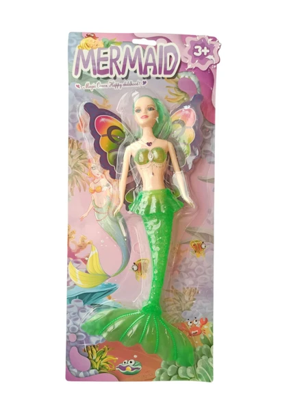 Oyuncak 32 cm Işıklı Deniz Kızı Bebek – Kız Çocuk Oyun ve Hediye Seti - Resim 4