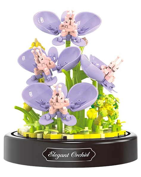 Ctoy Fanuslu Çiçek Serisi Orkide Lego Seti 16345 - Resim 3