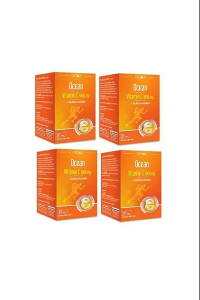 Ocean Vitamin C 1000 mg 30 Tablet 4 Adet ürün görseli
