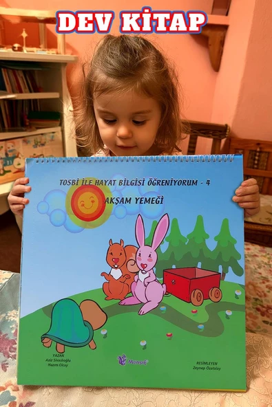 Tosbi ile Hayat Bilgisi Öğreniyorum Seti (1–6) | 2-6 Yaş Dev Boyutlu Spiralli Eğitim Kitabı - Resim 5