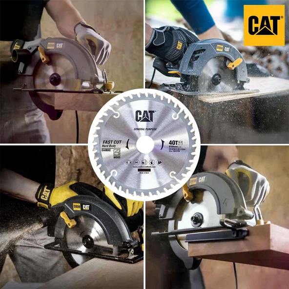 CAT DA08002 184x30mm Ahşap Kesme Elmas, Daire Testere Bıçağı 40 Diş - Resim 3