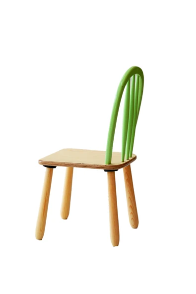 Ahşap Macaron Sandalye (Yeşil) - Resim 3