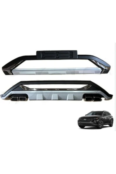 ROAL TUNİNG Hyundai̇ Tucson Ön Ve Arka Di̇füzör Tampon Koruma 2021-2023 Uyumlu ürün görseli