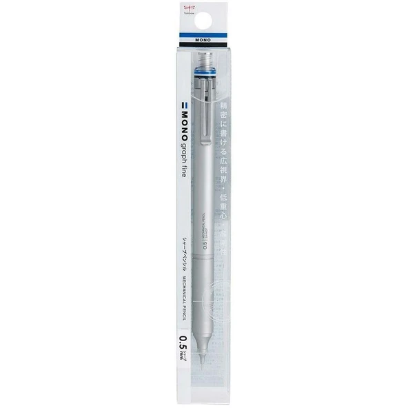 Tombow Graph Fine 0,5 mm Mekanik Kurşun Kalem Gümüş DPA-112A Mekanik Kalem ürün görseli 1