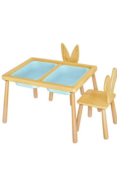 Duyusal Oyun Masası + 2 Sandalye - Resim 3
