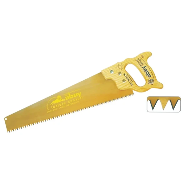 Abay Sarı Çelik Pala Testere 50 cm - Ahşap Sap ürün görseli 1