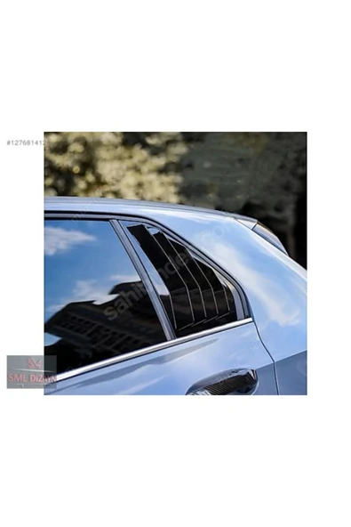 ROAL TUNİNG 2020+VE ÜZERİ UYUMLU VOLKSWAGEN GOLF 8 KELEBEK CAM VİZÖR KAPLAMA IZGARA PİANO BLACK - Resim 3