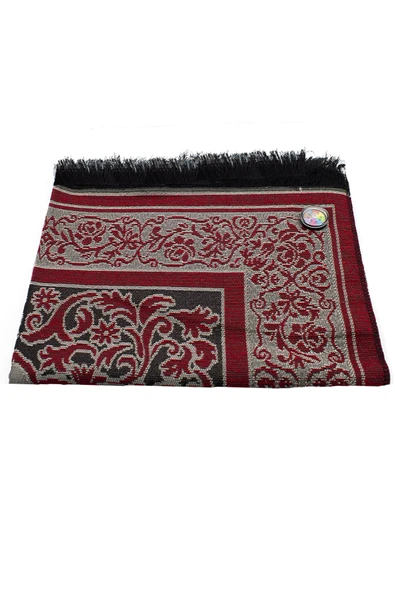 Kıbleyi Gösteren Pusulalı Kırmızı Seccade ürün görseli 1