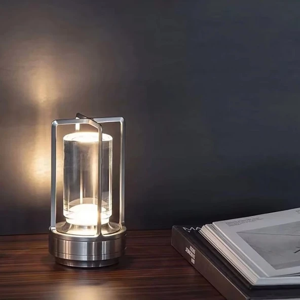 CT-8439 Gümüs Vegas Sarjli Masa Lambasi (3200K-4000K-6400K) - Resim 2