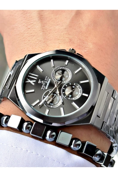 Reward Füme Renk Fonksiyonlar Aktif Klasik Çelik Kordon Erkek Kol Saati + BİLEKLİK HEDİYELİ - Resim 3