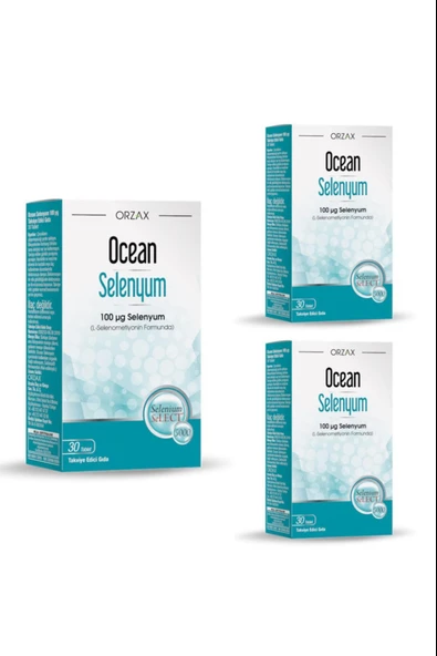 Ocean Selenyum 100 mcg 30 Tablet 3 Adet ürün görseli