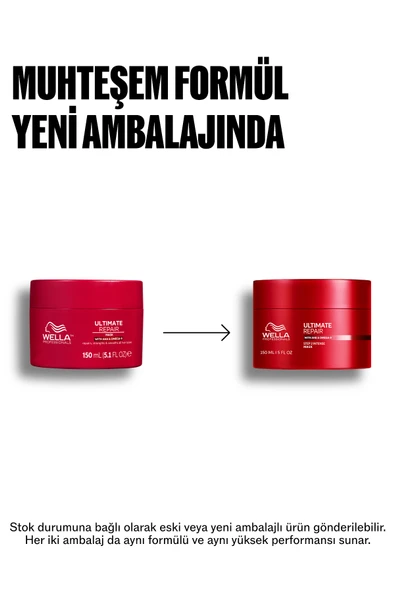 Wella Ultimate Repair Tüm Saç Tipleri İçin Yoğun Onarıcı Bakım Maskesi 150 ML - Resim 2