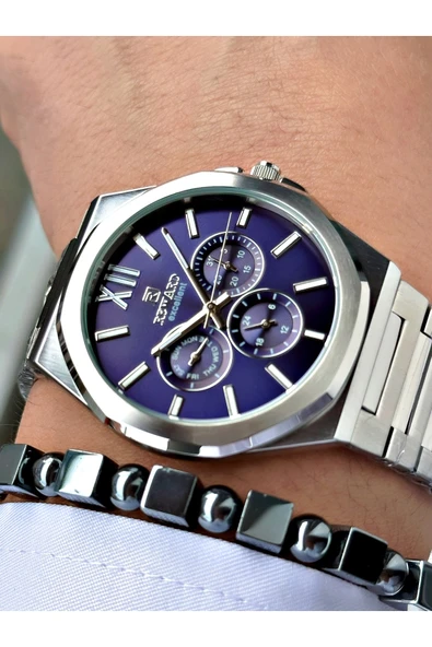 Reward Gümüş Renk Fonksiyonlar Aktif Klasik Çelik Kordon Erkek Kol Saati + BİLEKLİK HEDİYELİ - Resim 2