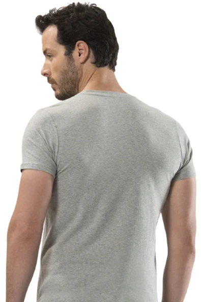 Altunkoza Underwear Hasaltunkoza 12'li Beyaz Erkek Elastan Likralı Sıfır Yaka Fanila 14008 - Resim 2