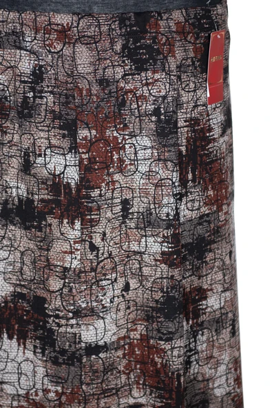 Hesna Kadın Ayşen Kışlık 8 Parça Astarsız Lastikli Kiremit Etek D30 - Resim 2