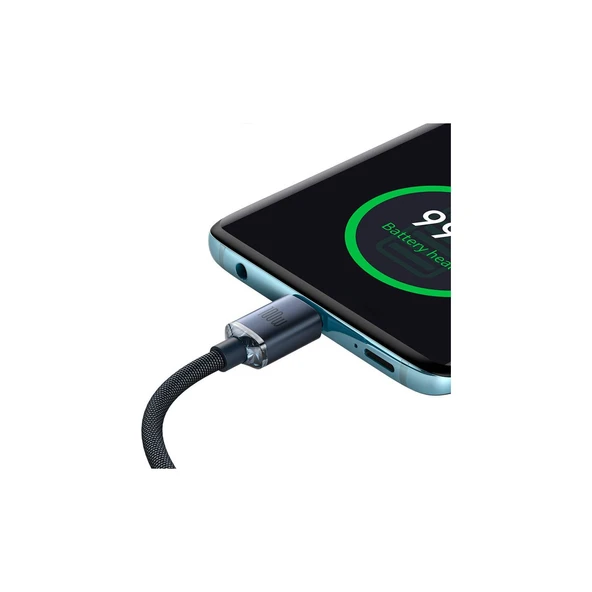 Crystal Shine 100W Type-C To Type-C Hızlı Şarj Kablo 2 mt CAJY000701 - Resim 5