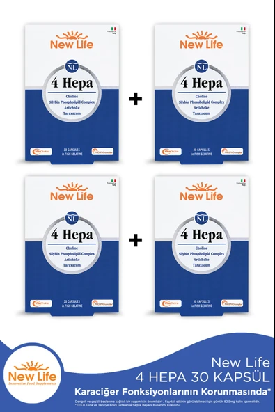 New Life 4 Hepa 30 Yumuşak Kapsül 4 Adet ürün görseli