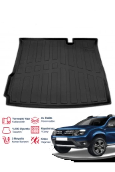 ROAL TUNİNG DACİA DUSTER 4X2 3D PREMİUM BAGAJ HAVUZU 2018 VE ÜZERİ UYUMLUDUR. ürün görseli