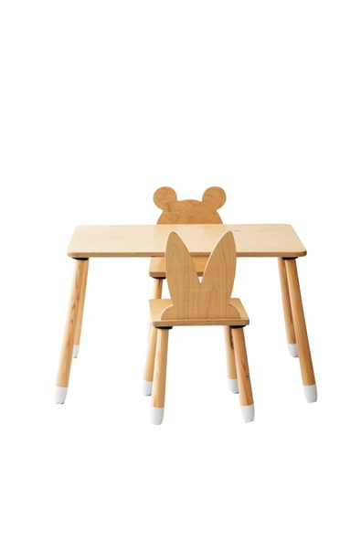 Düz Etkinlik Masası ( 2 Sandalyeli) ürün görseli 1