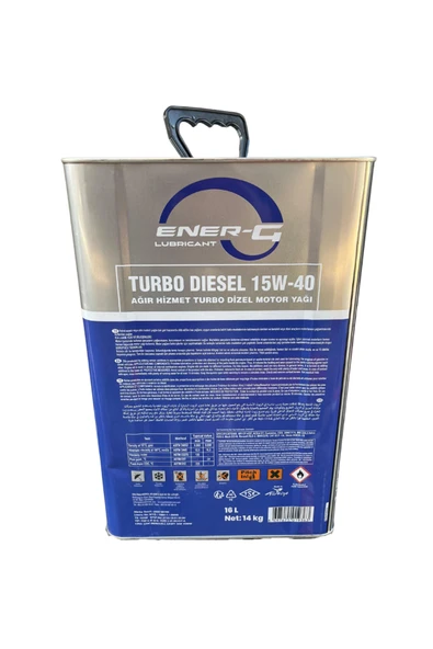 Ener-G 15W-40 Turbo Dizel Motor Yağı 14 Kg - 16 L - Resim 2