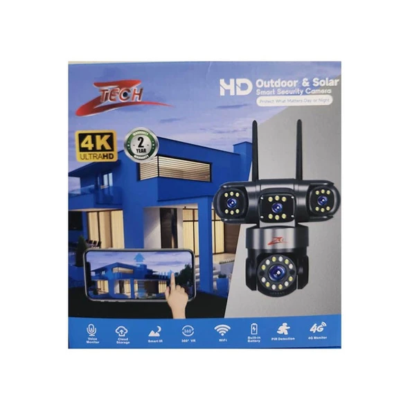 ZTECH Z6 PRO 4 Kameralı Ptz Wi-Fi Kamera - Resim 2