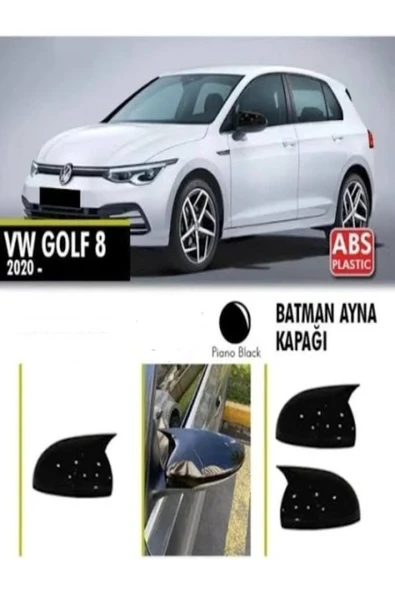 ROAL TUNİNG VOLKSWAGEN GOLF MK8 BATMAN YARASA AYNA KAPAK 2019 VE ÜZERİ Uyumlu ürün görseli