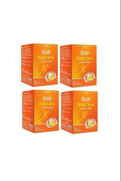 Ocean Vitamin C 1000 mg 30 Tablet 4 Adet ürün görseli
