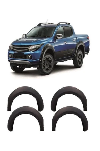 ROAL TUNİNG 2015-2018 MİTSUBİSHİ L200 ÇAMURLUK DODİK KAPLAMA KABARTMA KORUMA SETİ(VİDA GÖRÜNÜM) - Resim 2