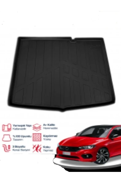 ROAL TUNİNG FİAT EGEA CROSS BAGAJ HAVUZU 2021+ 3D PREMİUM ürün görseli