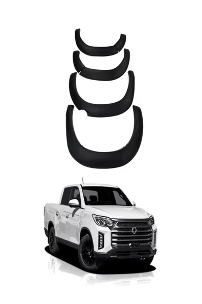 ROAL TUNİNG SSANG YONG MUSSO ÇAMURLUK DODİK SETİ 2018-24 MODEL UYUMLU - Resim 2