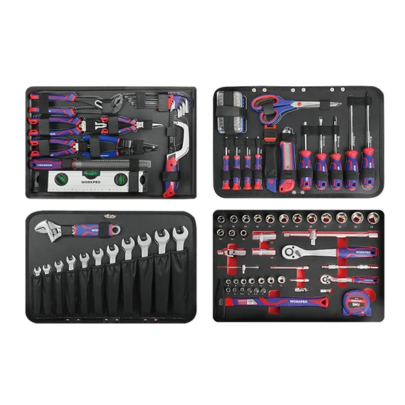 WORKPRO WP209089 145 Parça CR-V Profesyonel El Aleti Tamir Seti Tamir Bakım Çantası - Resim 4