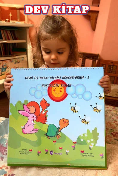 Tosbi ile Hayat Bilgisi Öğreniyorum Seti (1–6) | 2-6 Yaş Dev Boyutlu Spiralli Eğitim Kitabı - Resim 2