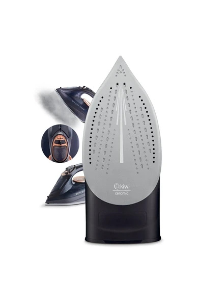 Kiwi KSI-6344 Buharlı Ütü | 2200 Watt, Seramik Taban, 90g Şok Buhar, 220ml Su Haznesi - Resim 4