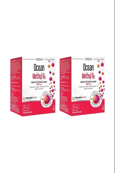 Ocean Methyl B12 Sprey 500 mcg 5 ml 2 Adet ürün görseli