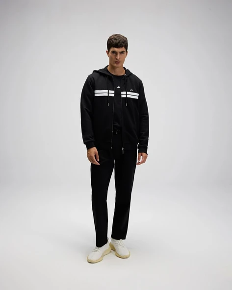 Ellesse EM617-BK Erkek Kapüşonlu Siyah Sweat - Resim 6