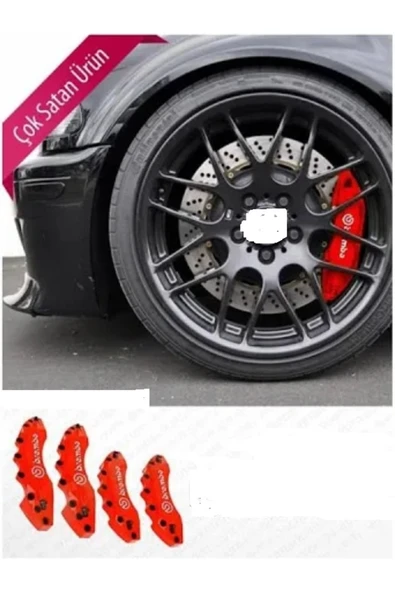 ROAL TUNİNG BREMBO FREN KALİPER KAPAK YAZILI 4 LÜSET TÜM ARAÇ UYUMLU ürün görseli