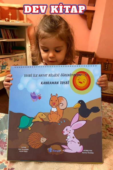 Tosbi ile Hayat Bilgisi Öğreniyorum Seti (1–6) | 2-6 Yaş Dev Boyutlu Spiralli Eğitim Kitabı - Resim 6