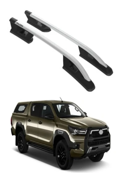 ROAL TUNİNG 2015+ TOYOTA HİLUX REVO FALCON TAVAN ÇITASI GRİ ürün görseli
