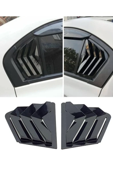 ROAL TUNİNG CİVİC FB7 uyumluARKA KELEBEK CAM KAPLAMA VİZÖR RÜZGARLIK PİANO BLACK 2012-15 UYUMLU ürün görseli