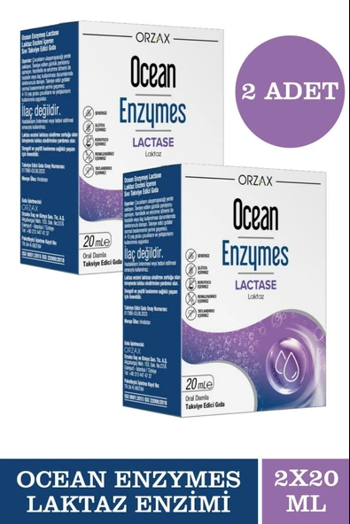 Ocean Enzymes Lactase Damla 20 ml 2 Adet ürün görseli