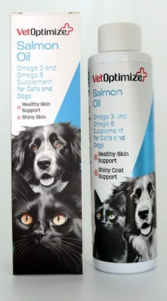 VetOptimize Salmon Oil (Kedi ve Köpekler İçin Omega-3 ve Omega-6 Desteği) 250 ML ürün görseli 1
