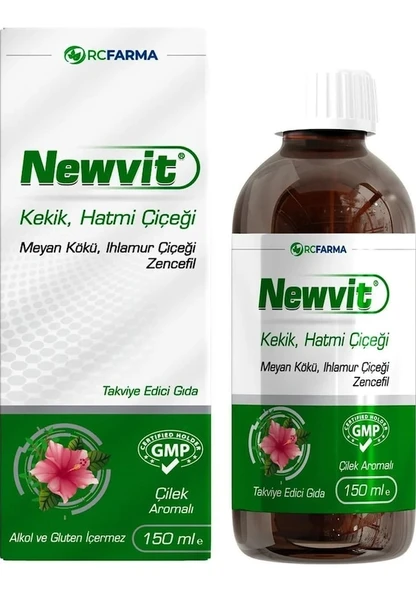 Newvit Kekik.Hatmi Çiçeği Şurup 150 ML ürün görseli 1