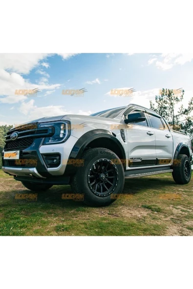 ROAL TUNİNG FORD RANGER T9uyumlu WİLDTRAK KAPI GÖVDE KAPLAMA KORUMA KABARTMA 2023+ PİANO BLACK - Resim 4