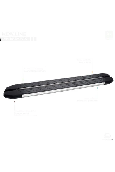 ROAL TUNİNG 2006-2018 CHEVROLET CAPTİVA YAN BASAMAK - Resim 2