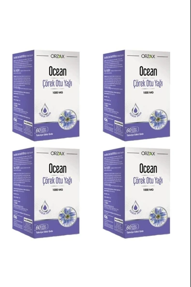 Ocean Çörek Otu Yağı 60 Kapsül 4 Adet ürün görseli