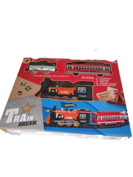 Buharlı Tren Raylı Pilli Işıklı Özellikte ürün görseli 1